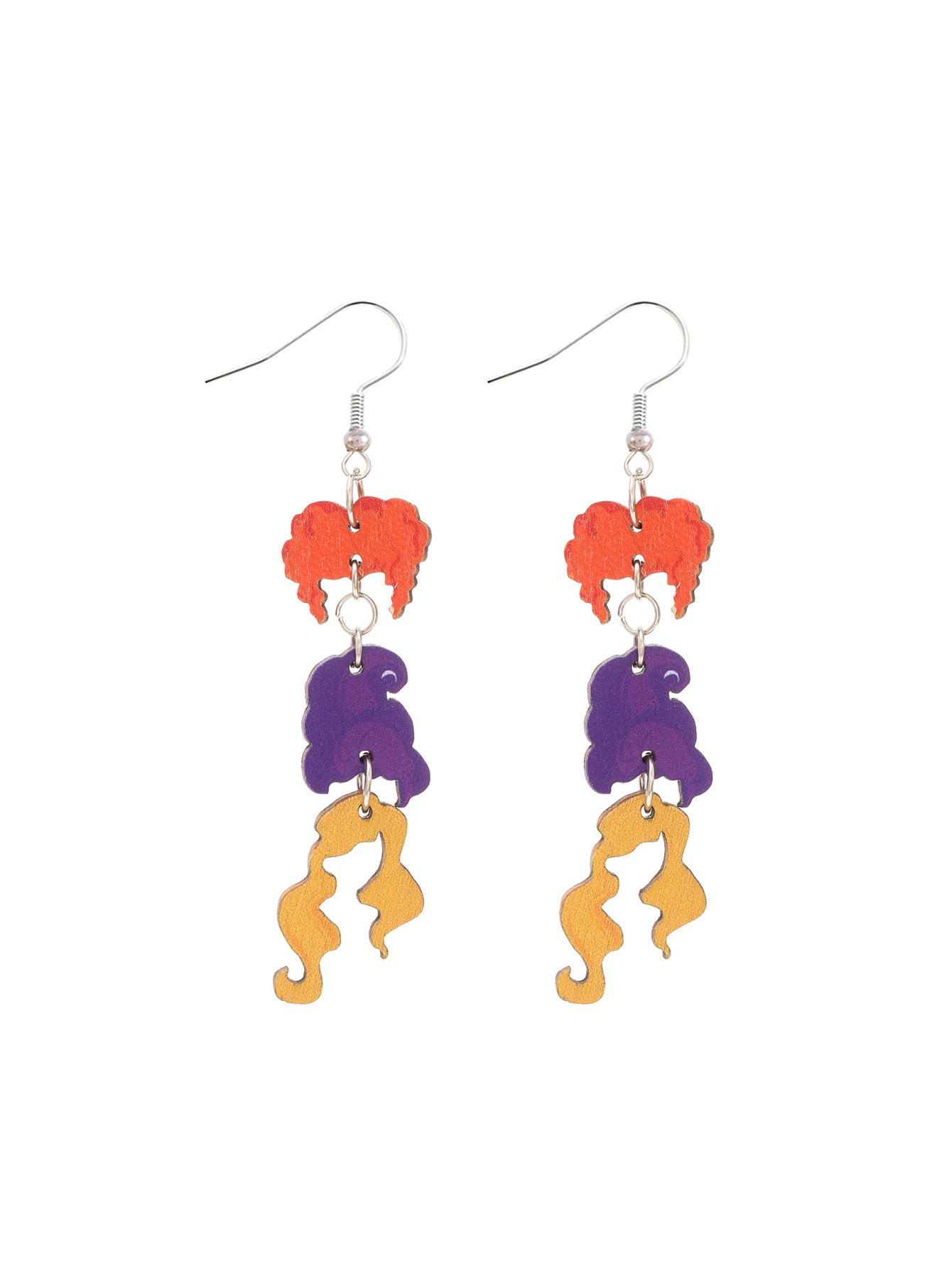 Wholesale Fashion Cat Letter Wood Earrings